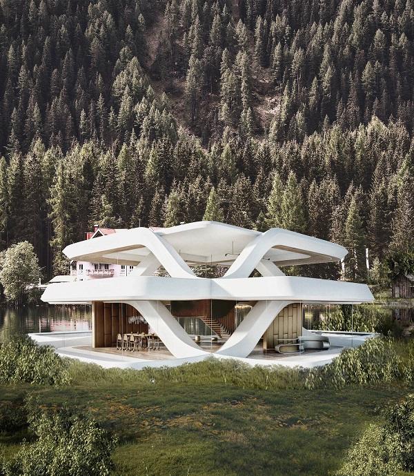 Bâtir une villa du futur extérieur 2