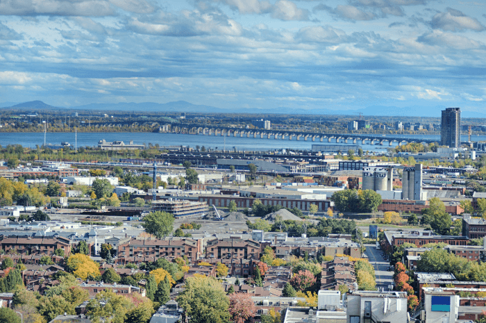 Vue aérienne de Griffintown