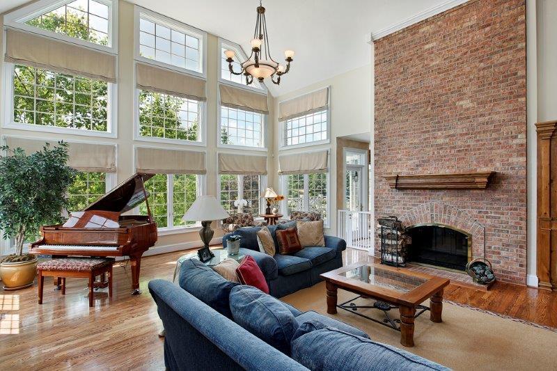 The living room of a beautiful house