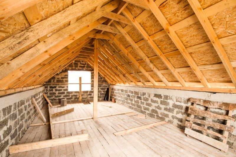 big wood attic space
