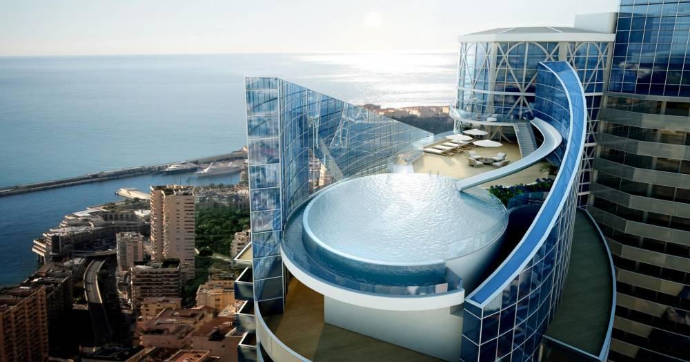 Piscine sur le toit du penthouse Odéon