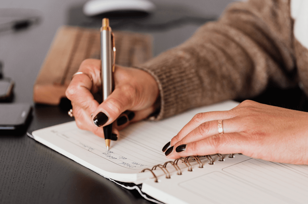 Woman writting