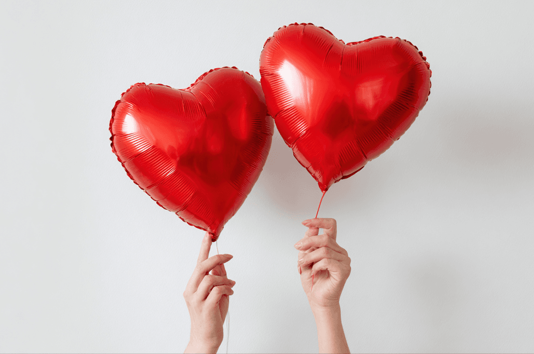 Ballons en coeur