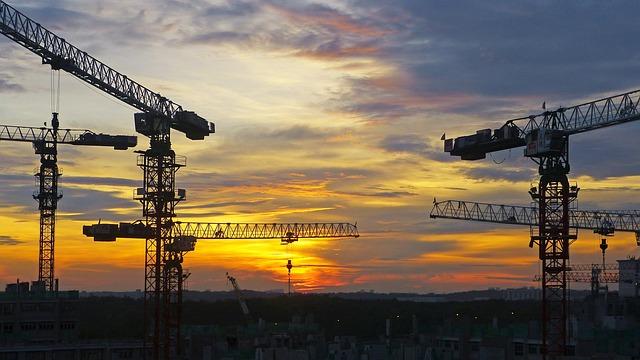 Des grues issues de mises en chantier