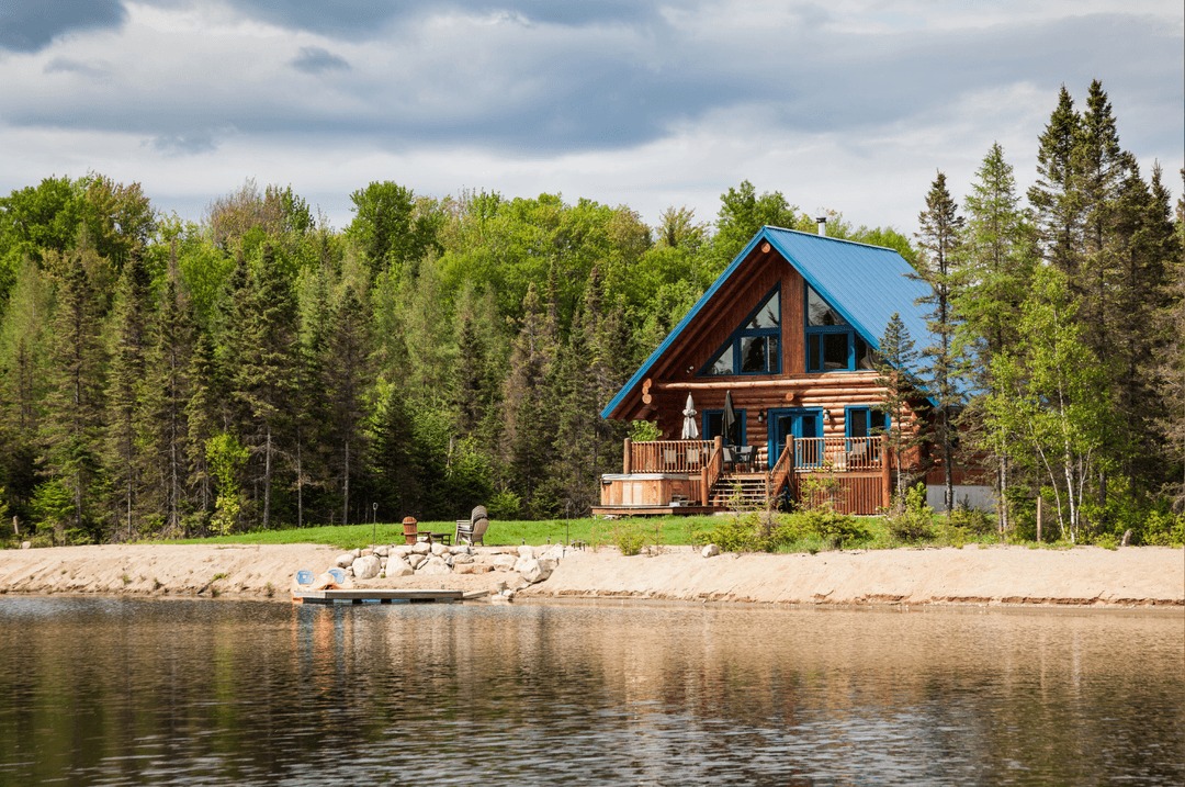 Chalet sur le bord de l'eau