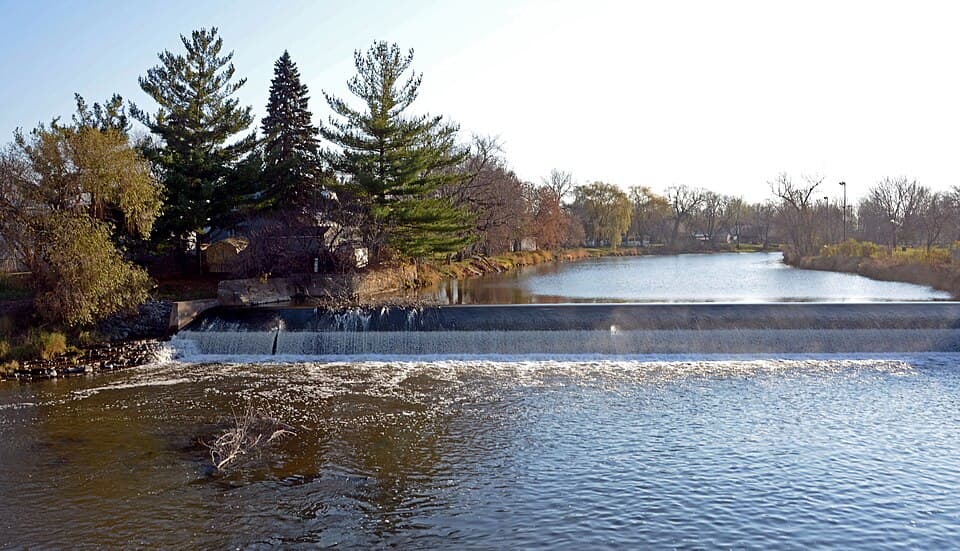 Rivière L'Achigan à partir de la route 341 à L'Épiphanie