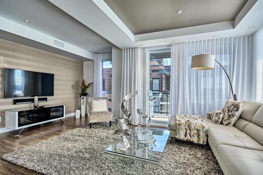 Magnifique condo Luxxcité salon