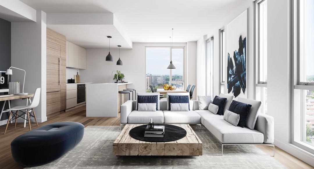 Condo de prestige Voltige salon