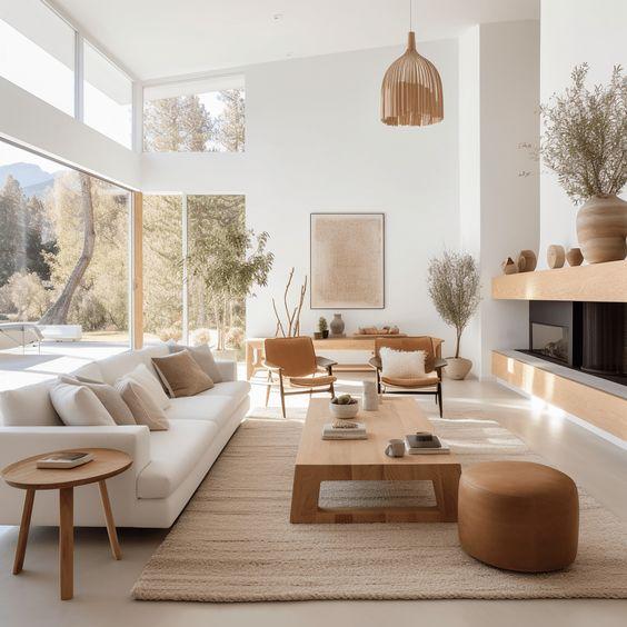 Salon d'inspiration scandinave