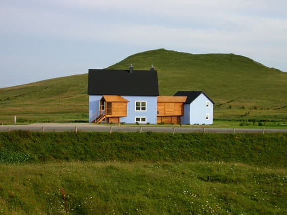 Géométrie bleue extérieur