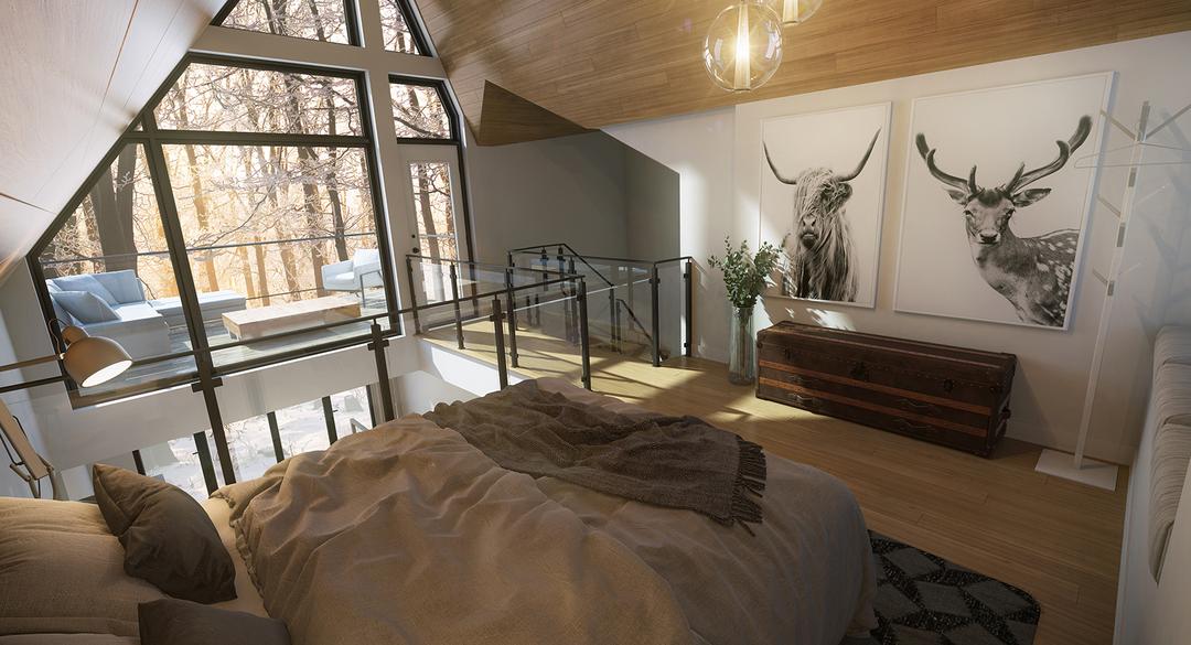 Scandinavian condo: Arborescence2