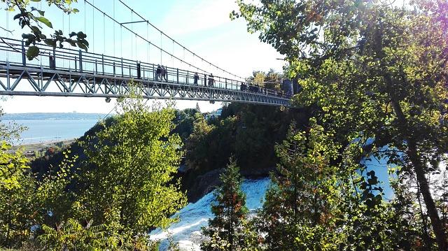 Les chutes Montmorency à Québec