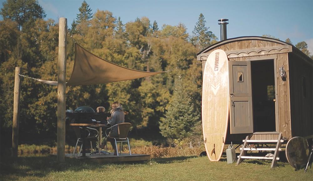 Micro chalet Wagon extérieur