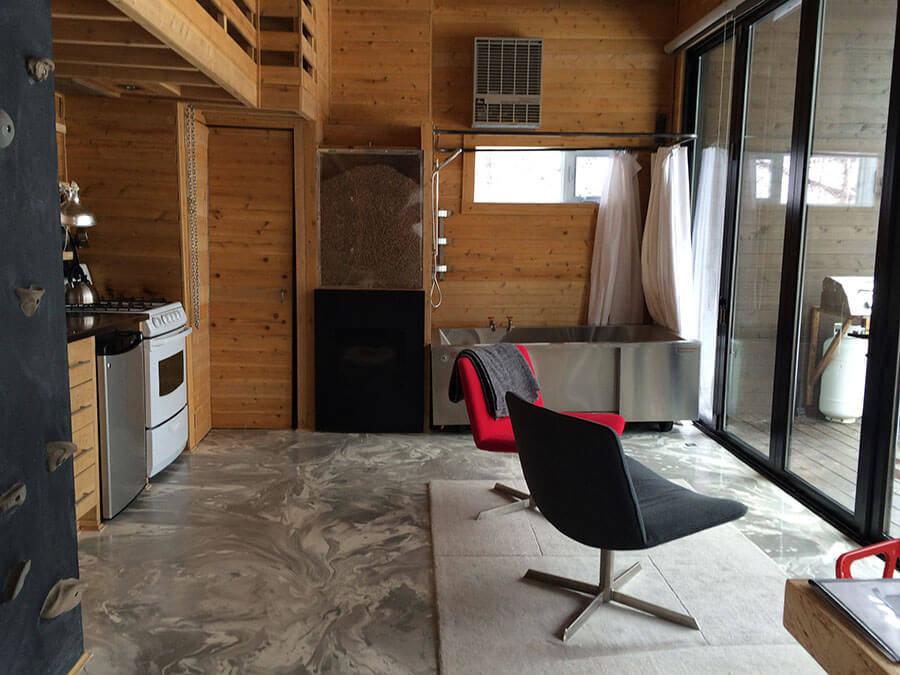 Micro chalet Zoobox intérieur