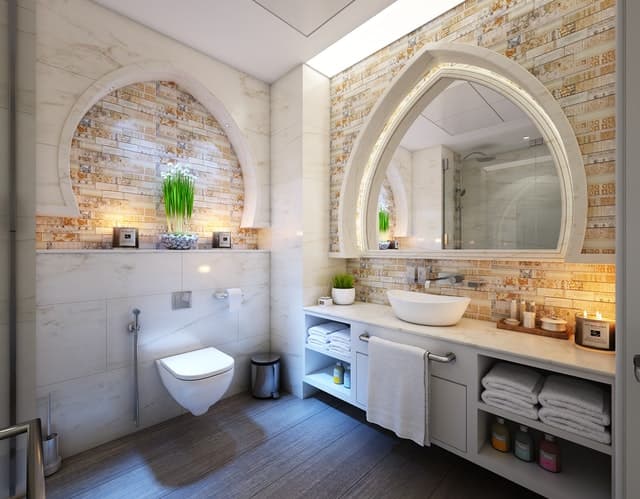 Salle de bain d'une maison à un million