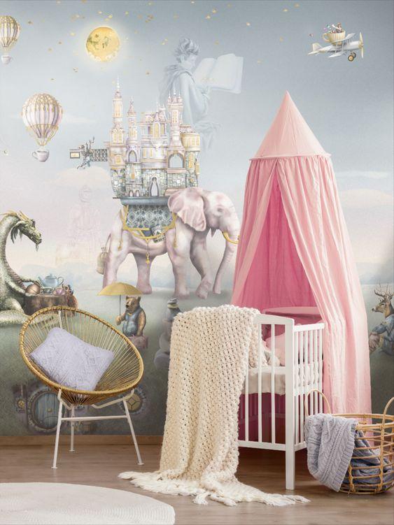 Chambre de bébé de conte de fée