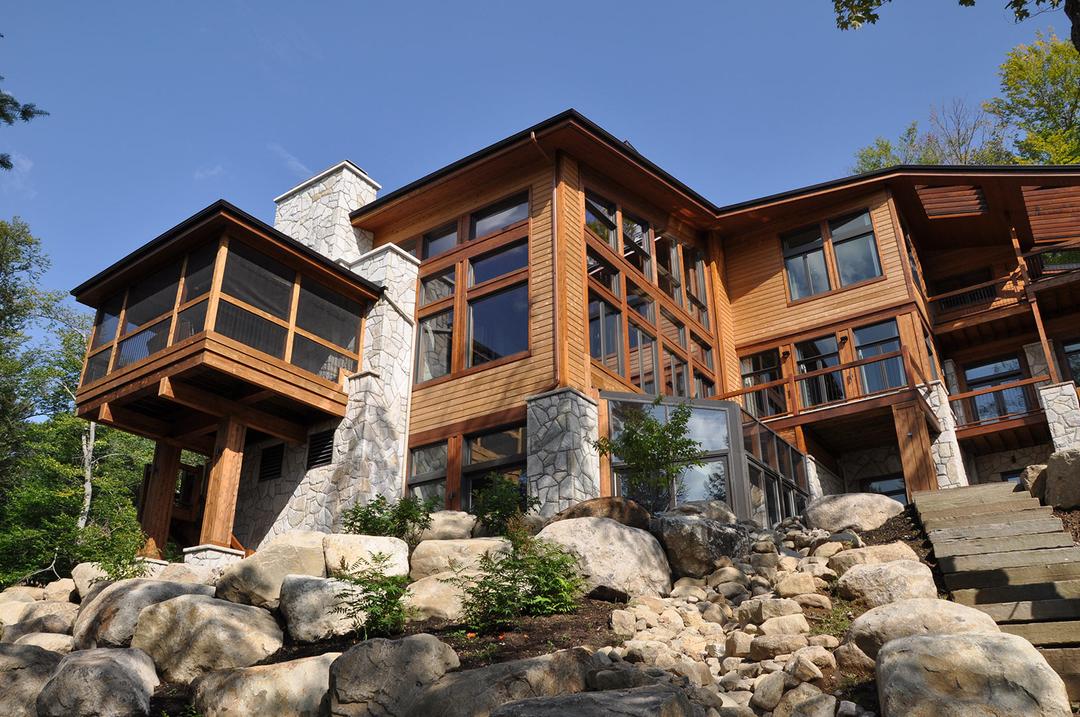Résidence du lac Manitou façade arrière