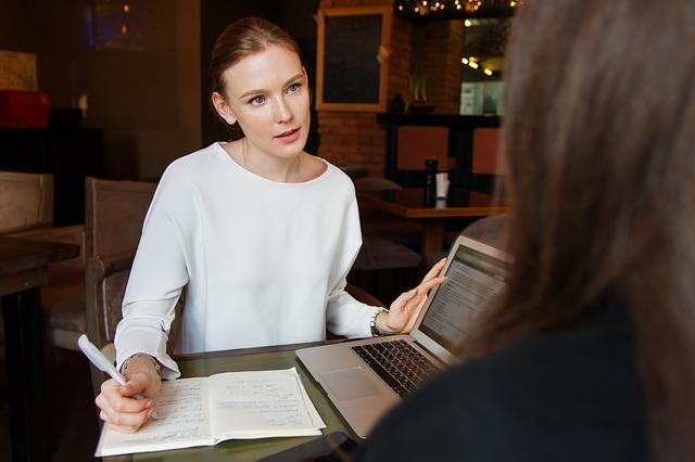 Woman sitting at desk