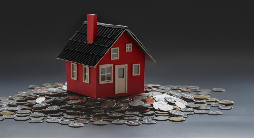 A model house on some money