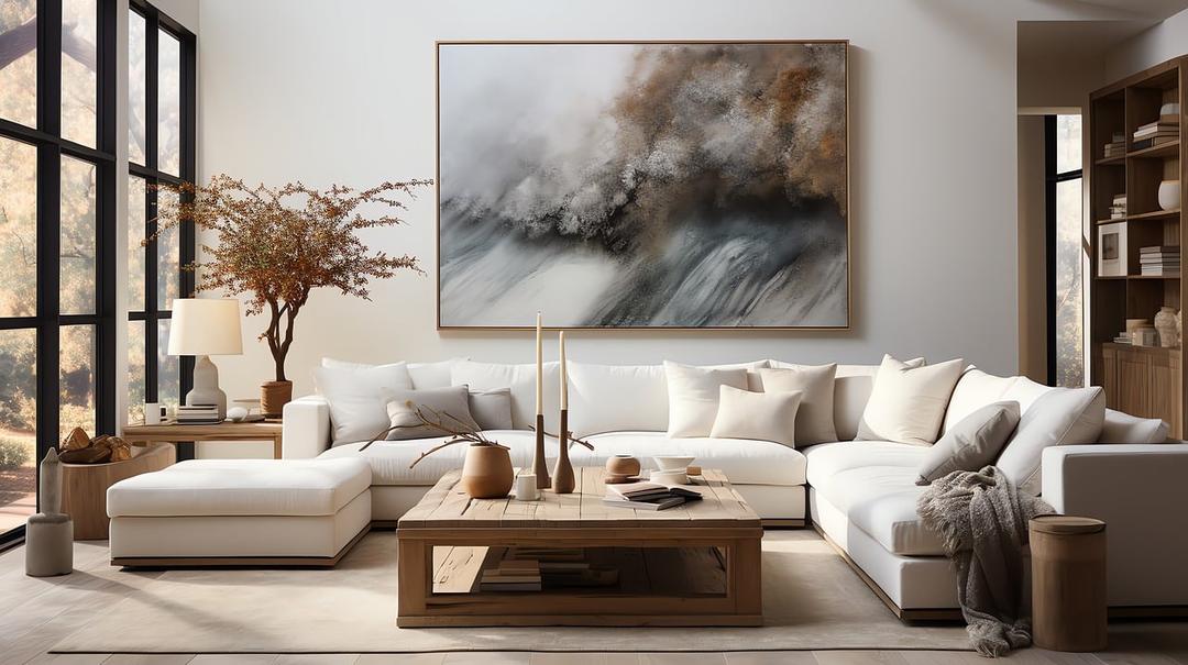 Mur d'accent blanc avec moulures