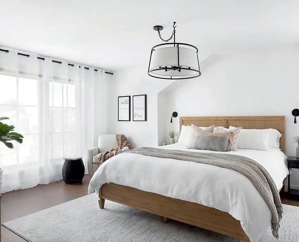 Farmhouse moderne chambre