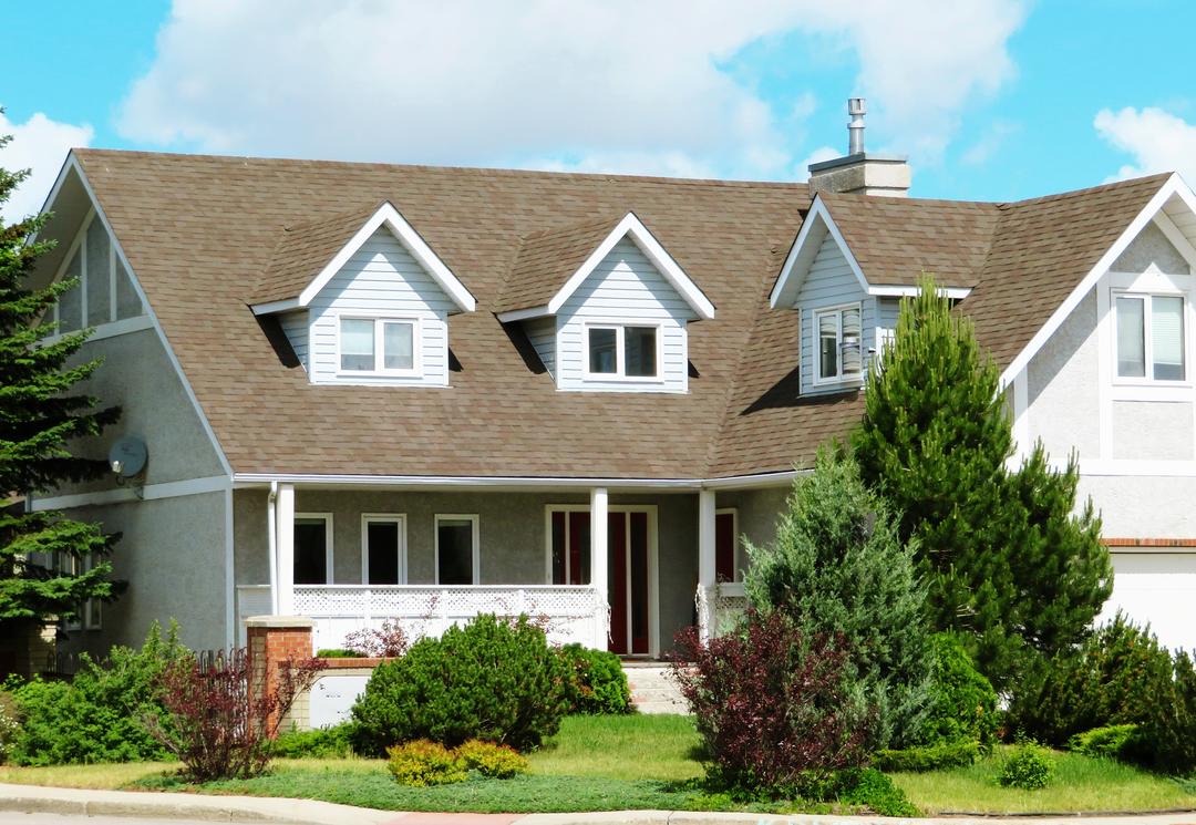 A beautiful house with trees