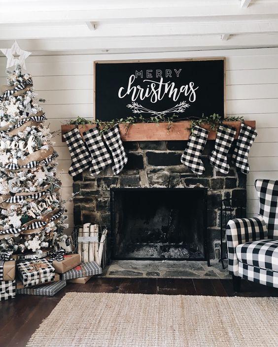 Noël en noir : idée de décor