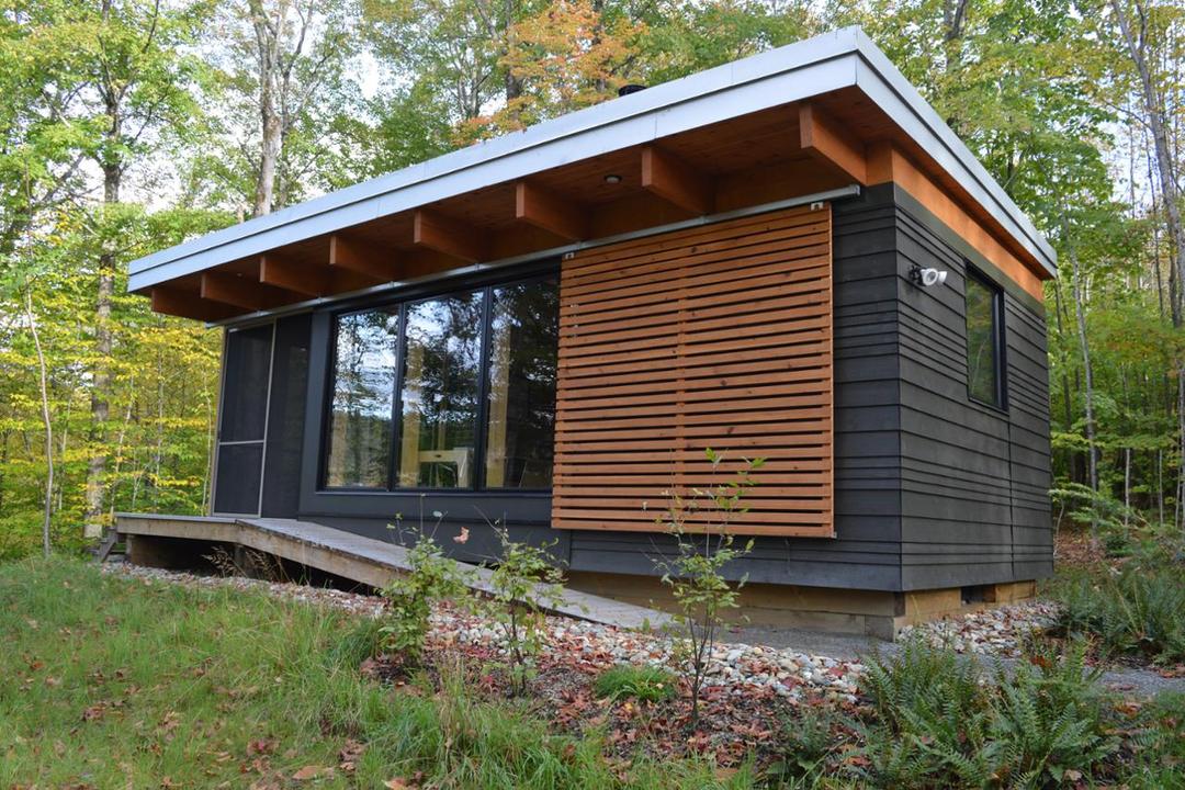Louer mini chalet SÉPAQ Anémone extérieur