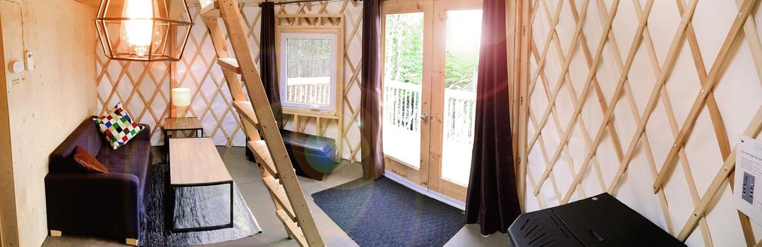 Petit chalet insolite Yourte Copenhague salon