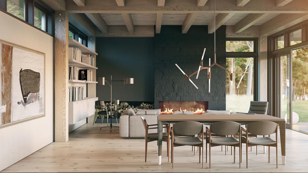 Maison contemporaine intérieur