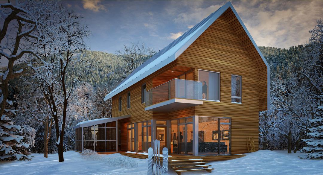 Maison-fleuve extérieur