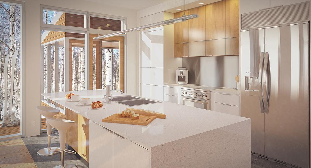 Maison-fleuve cuisine