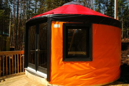 Little cottage yurt outside