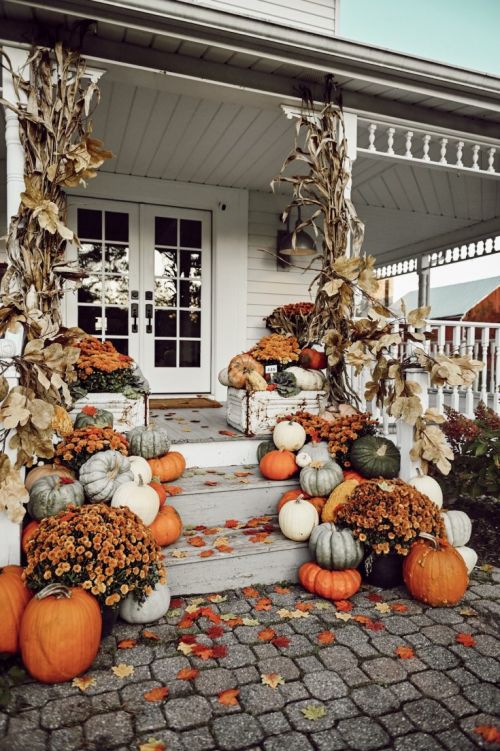 Un décor d'Halloween inspiré par l'automne