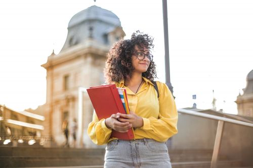 Person studying to become real estate agent