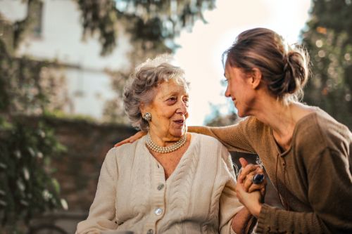 Two women form the same family