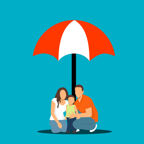 famille sous un parapluie_Comment choisir son assurance vie?_XpertSource