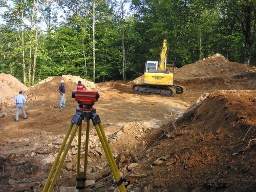 land surveyor at work
